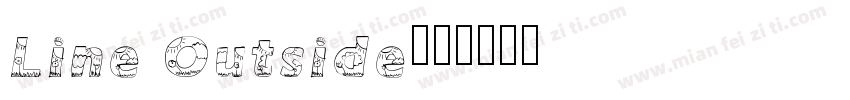 Line Outside字体转换